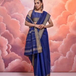 Heritage Weave Resham Silk Saree with Zari Border Detail