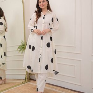 Fresh Bloom Cotton Print Kurta and Trousers Set