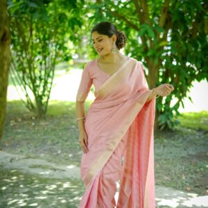 Classic Banarasi Raw Silk Saree with Stunning Zari Accents