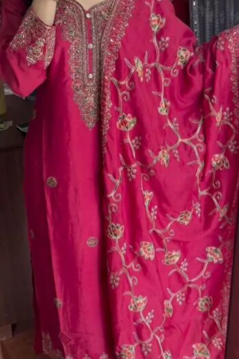 Designer Party Wear Top, Dupatta and Embroidered Sharara Set