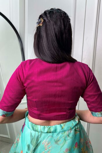 Graceful Petal Organza Lehenga Set with Floral Print Flair