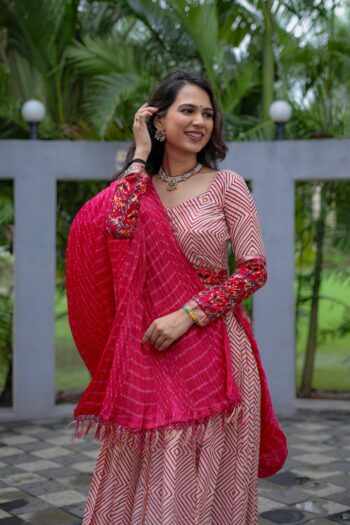 Navratri Special Pure Rayon Cotton Foil Print Lehenga Choli