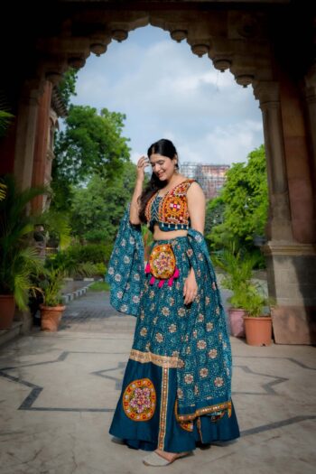 Navratri Radiance Rayon Chaniya Choli with Gamthi Elegance