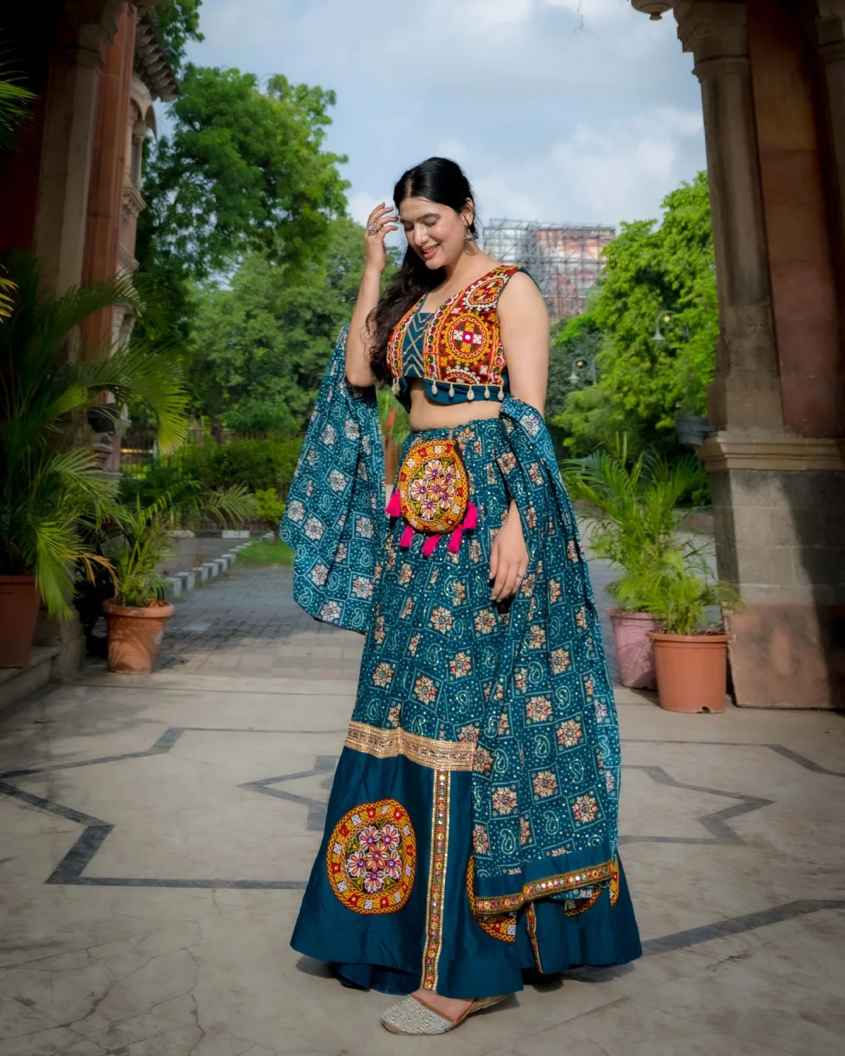 Navratri Radiance Rayon Chaniya Choli with Gamthi Elegance