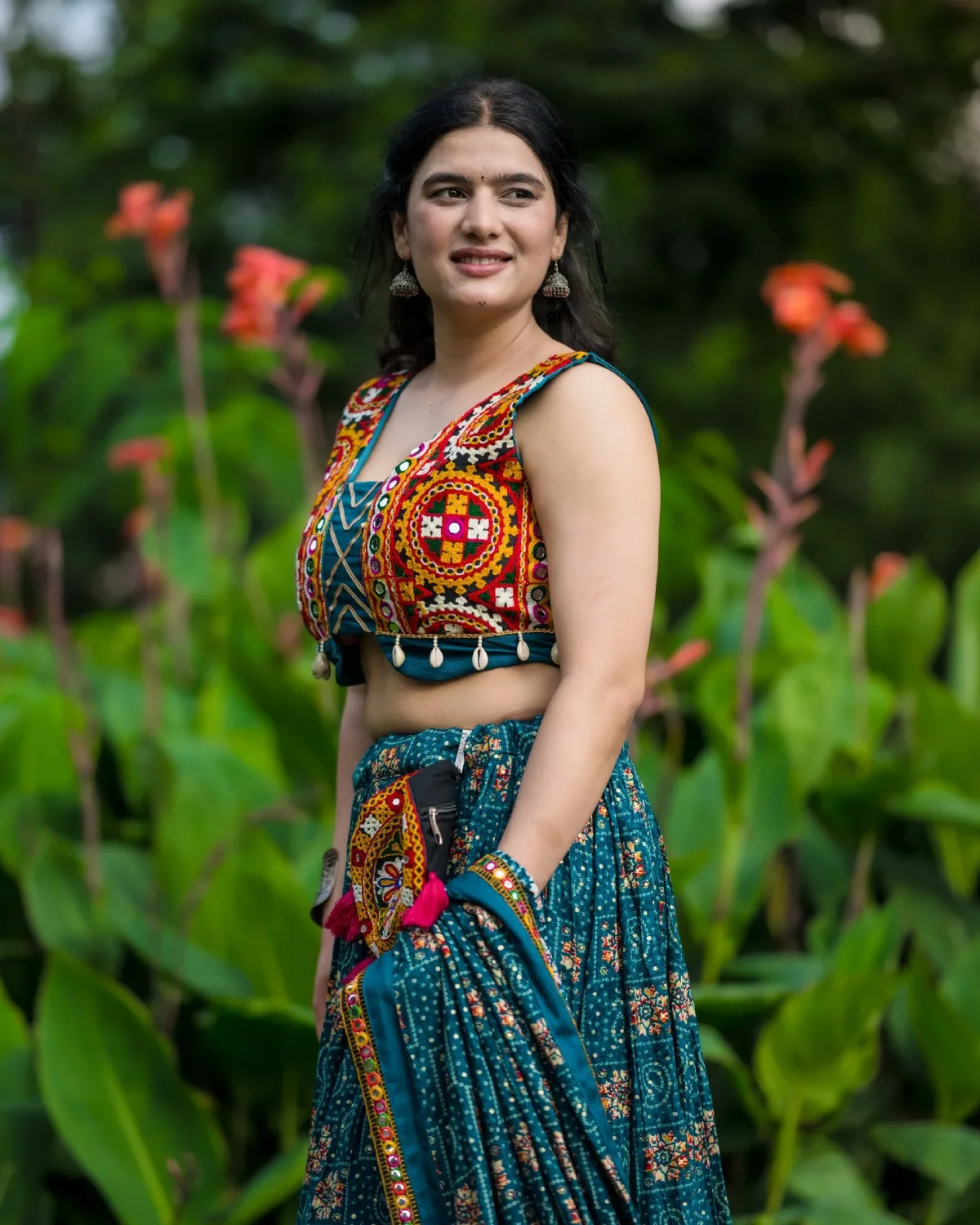 Navratri Radiance Rayon Chaniya Choli with Gamthi Elegance