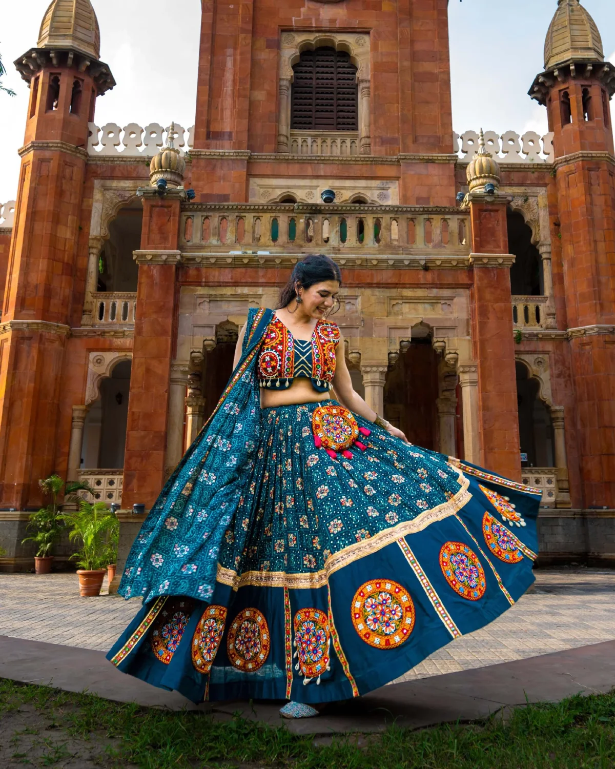 Navratri Radiance Rayon Chaniya Choli with Gamthi Elegance
