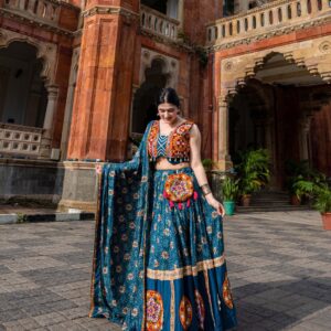 Navratri Radiance Rayon Chaniya Choli with Gamthi Elegance