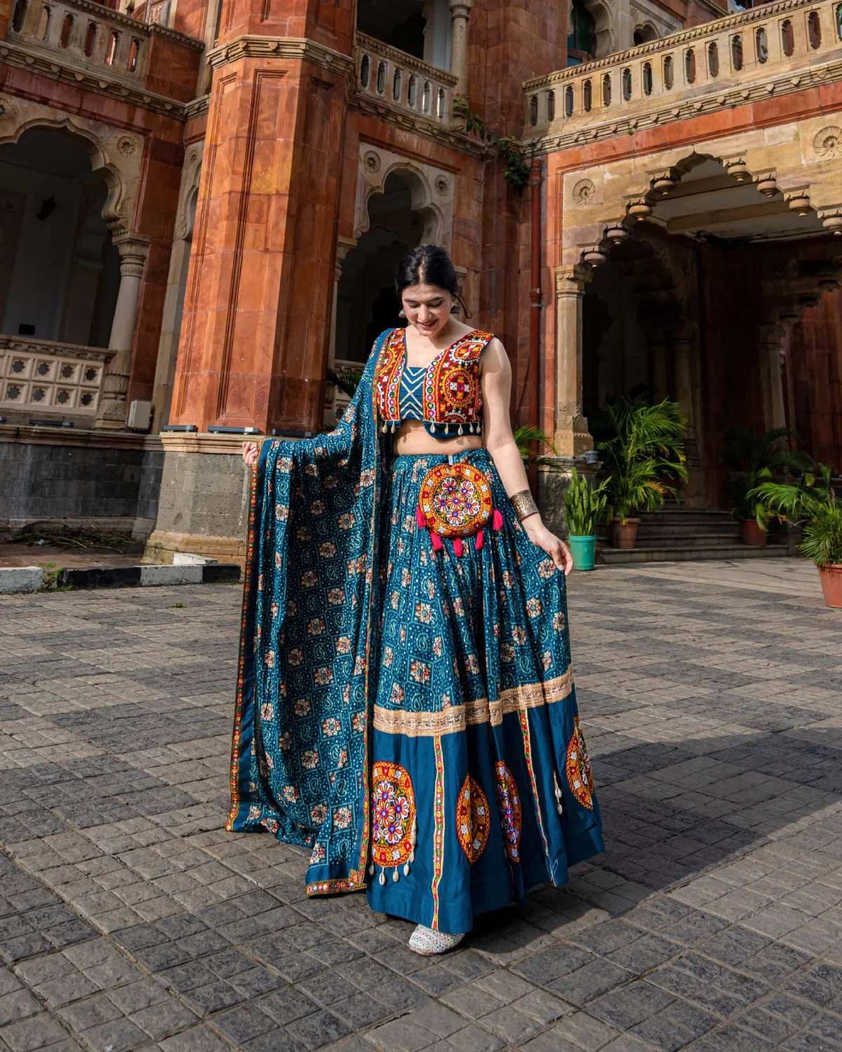 Navratri Radiance Rayon Chaniya Choli with Gamthi Elegance