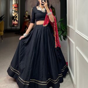 Festive Glory Cotton Lehenga with Gotta Patti & Dupatta