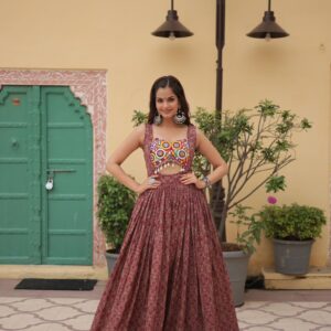 Glamorous Heritage Kutchi Lace and Kodi Work Gown