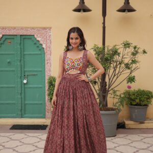 Glamorous Heritage Kutchi Lace and Kodi Work Gown