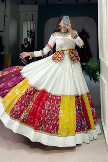 Cultural Heritage Meets Modernity Gamthi Patchwork Lehenga