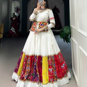 Cultural Heritage Meets Modernity Gamthi Patchwork Lehenga