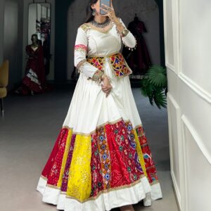 Cultural Heritage Meets Modernity Gamthi Patchwork Lehenga