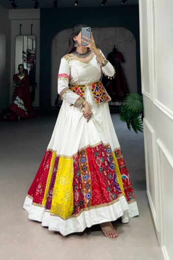 Cultural Heritage Meets Modernity Gamthi Patchwork Lehenga