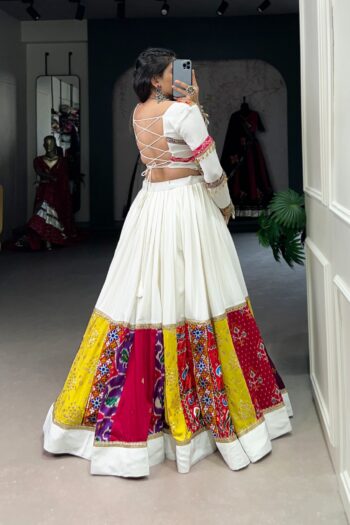 Cultural Heritage Meets Modernity Gamthi Patchwork Lehenga