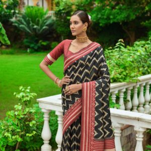 Premium Handloom Raw Silk Sarees with Contrast Woven Borders