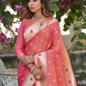 Exclusive Banarasi Soft Silk Paithani Saree with Zari Pallu