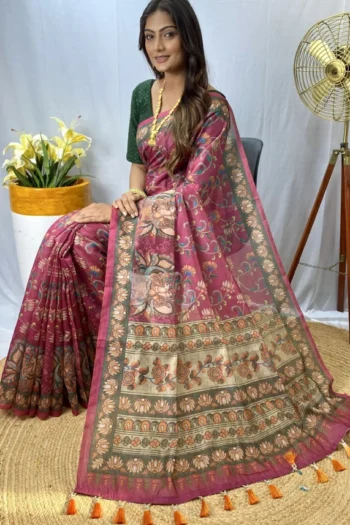 Chanderi Cotton Saree: Digital Print Fusion for Festive Wear