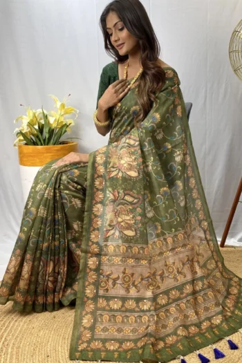Chanderi Cotton Saree: Digital Print Fusion for Festive Wear