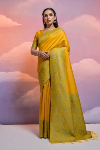 Premium Handloom Raw Silk Kalamkari Saree with Warli Pallu