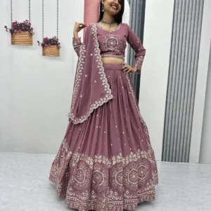 Heavy Embroidered Georgette Lehenga Choli with Sequins Work