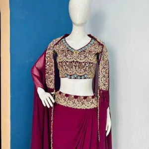 Special Designer Indo-Western Georgette Sharara Set