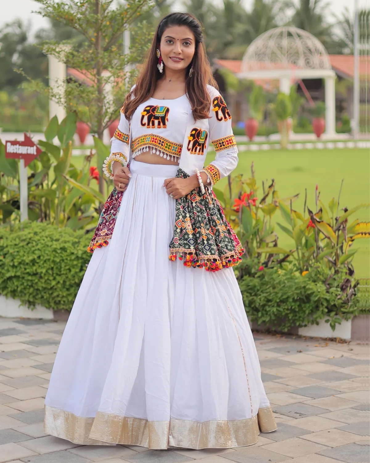 Traditional Navratri Special Cotton Gamathi Lehenga Choli