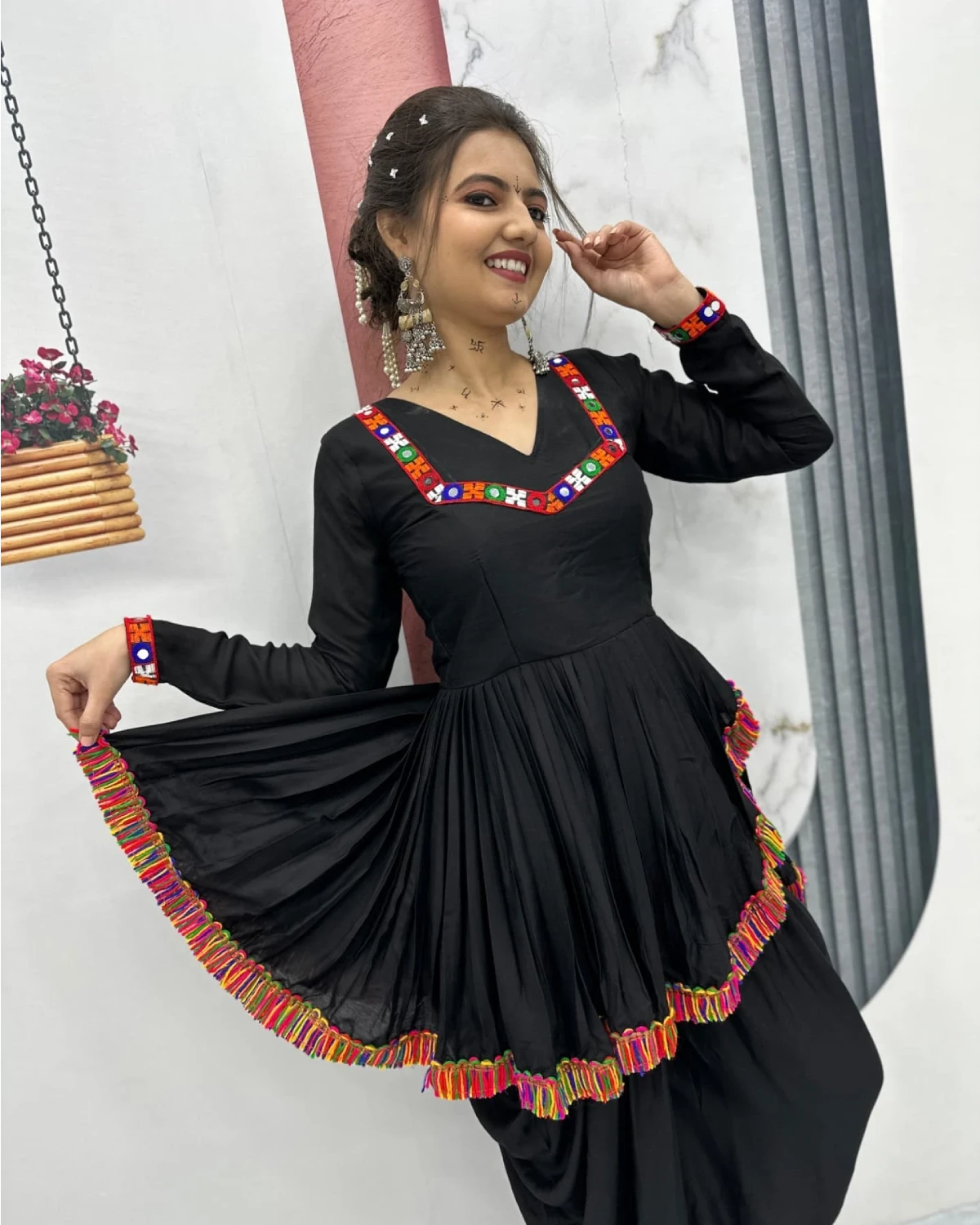 Festive Charm Navratri Kediyu and Dhoti Set