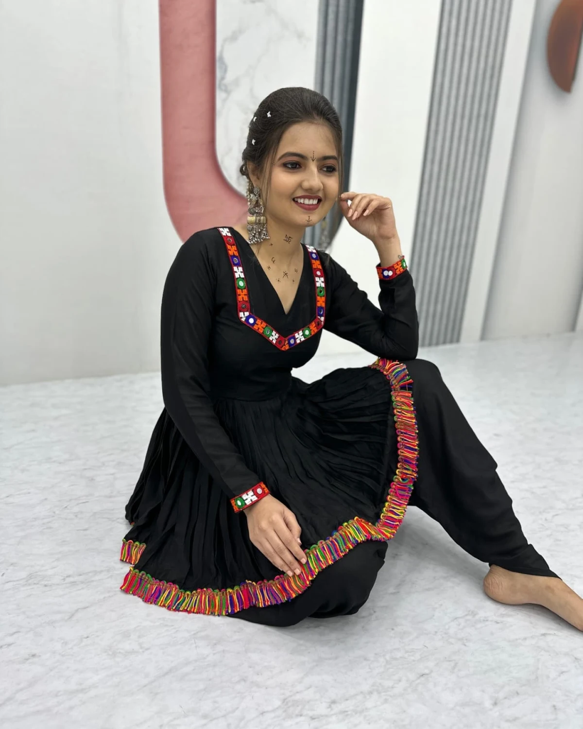 Festive Charm Navratri Kediyu and Dhoti Set