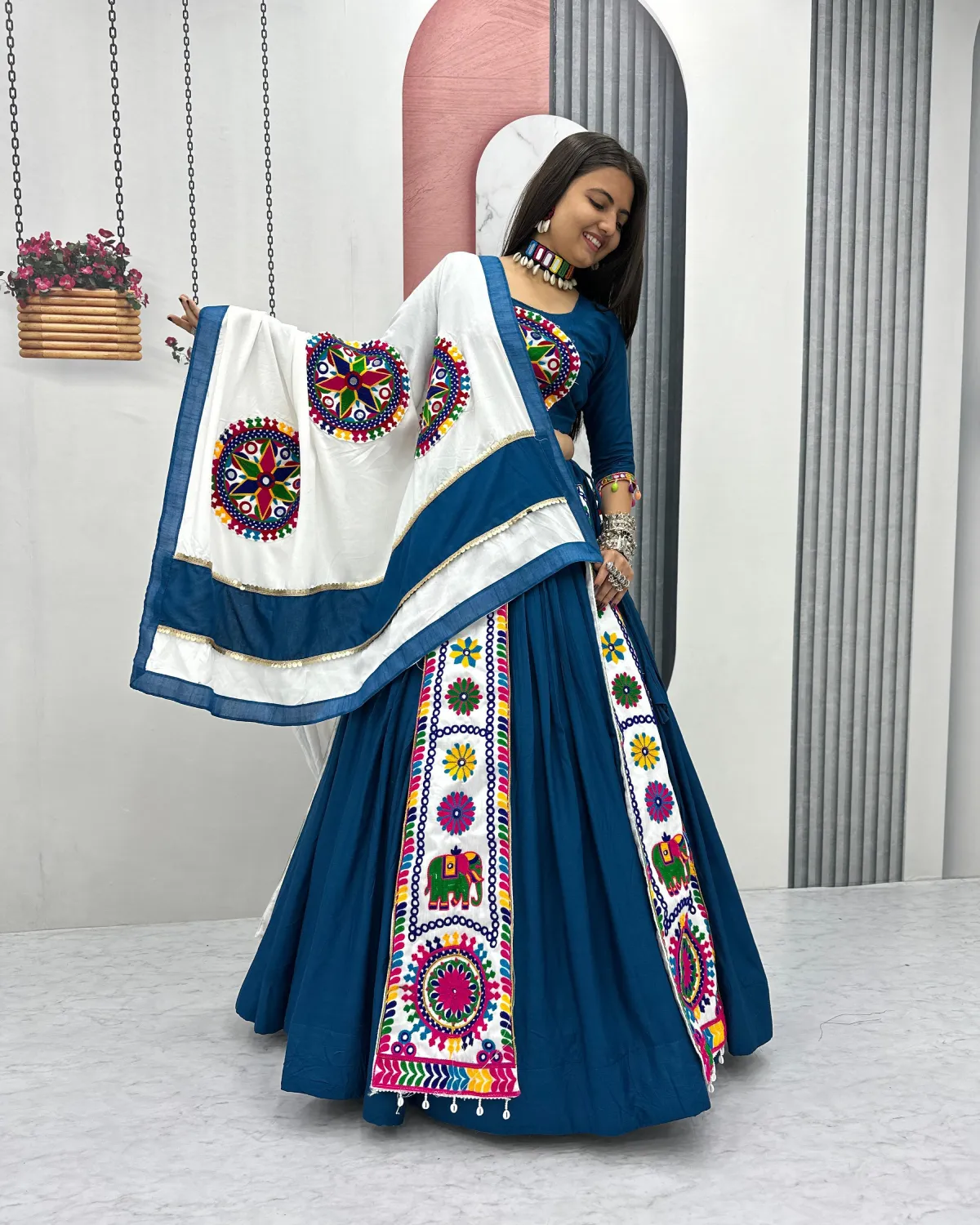 Special Fancy Designer Pure Cotton Festive Lehenga Choli