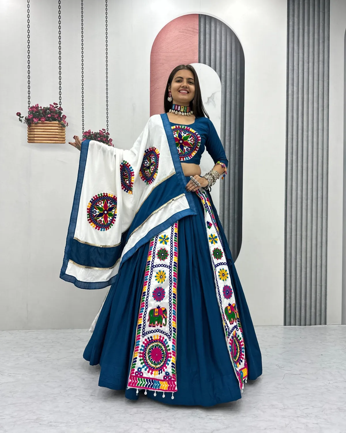 Special Fancy Designer Pure Cotton Festive Lehenga Choli