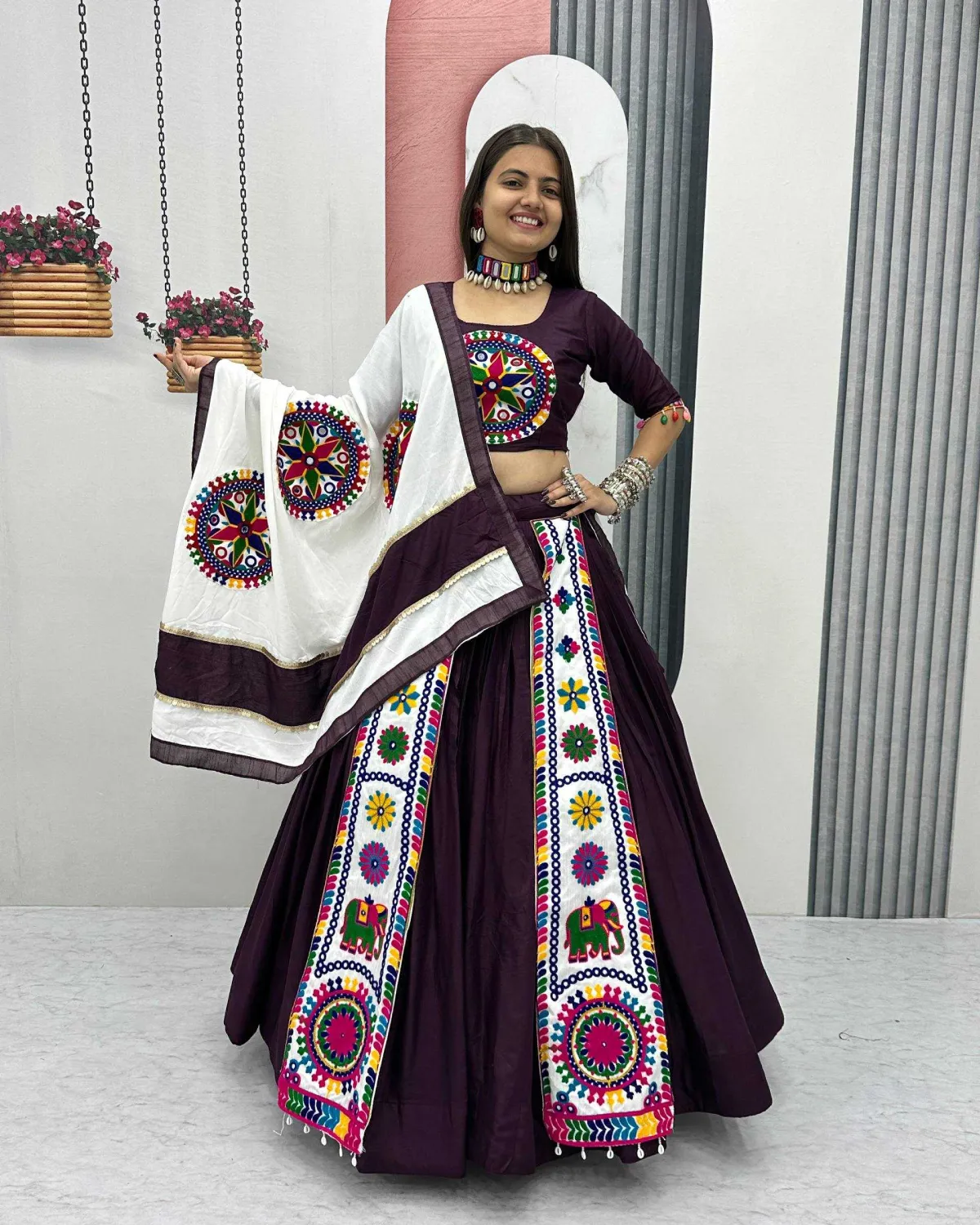Special Fancy Designer Pure Cotton Festive Lehenga Choli