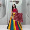 IMG-20260719-WA0012 Multi Colour Pure Cotton Mirror Work Lehenga