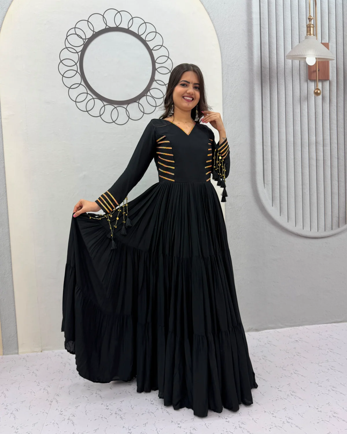 Navratri Special Pure Cotton Flair Gown for Women